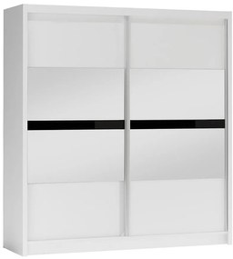 Skriňa Batumi 203 biely/zrkadlo