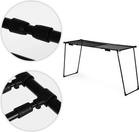 ModernHome Teleskopický, skladací sušiak na bielizeň - čierny