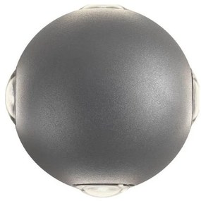 Redo 90500 -LED Vonkajšie nástenné svietidlo MILESTONE 4xLED/3W/230V IP54 antracit