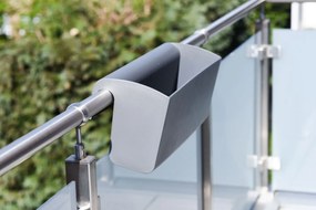 Balkónový hrantík BALKONA CLASSICO, plast, šírka 50 cm, antracit