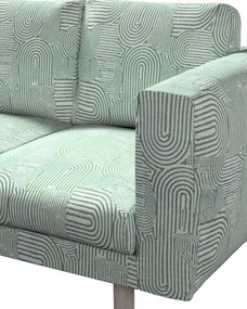 Poťah na sedačku Norsborg (pre 3 osoby) farba produktu zelená látka zapletaná, vzorované