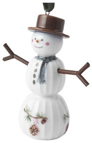 Porcelánová ručne maľovaná vianočná ozdoba ø 4 cm Hammershøi Snowman – Kähler Design
