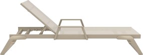 TROPIC ARM záhradné lehátko taupe/taupe