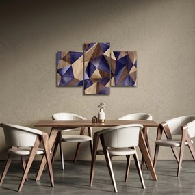 Obraz - 3D drevené trojuholníky (90x60 cm)