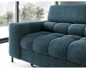 Modrá rozkladacia/s úložným priestorom rohová pohovka z textílie buklé (pravý roh/do L) Ferucce – ELTAP