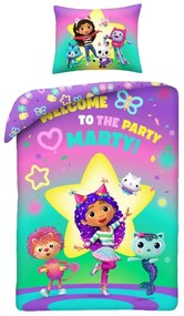 Halantex Obliečky z mikrovlákna 140x200 + 70x90 cm - Gabby's Dollhouse "Welcome to the party"