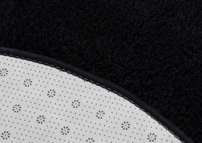 Protišmykový koberec ALPACA čierny kruh