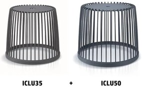 Set 2 univerzálnych košov CLUBO 35+50l antracit