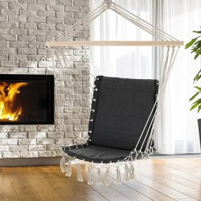 InternetovaZahrada Závesné kreslo 55x100 cm - sivé