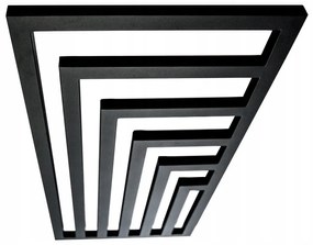 Regnis Kreon, vykurovacie teleso 550x1500 mm, 630W, čierna, KR150/55/PD/BLACK