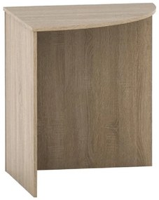 TEMPO ASISTENT 024 rohový oblúkový stôl, dubSonoma