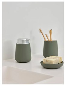 Zelená porcelánová nádobka na mydlo Nova - Zone