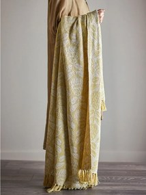 Žltá deka s prímesou bavlny 130x155 cm Pratello – Bloomingville