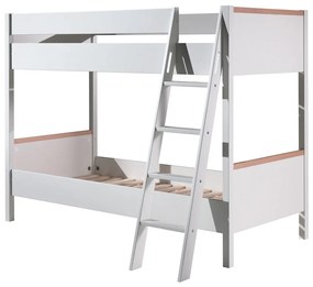 Biela detská palanda Vipack London, 90 x 200 cm