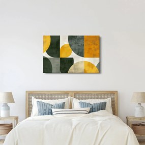 Obraz - Abstrakcia v olivovej farbe (90x60 cm)