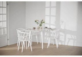 Biely jedálenský stôl Rowico Lotte Leaf, 120 x 80 cm