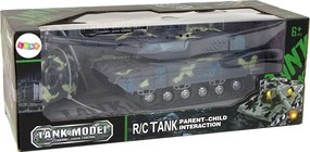 LEAN Toys Vojenský tank diaľkovo ovládaný Moro Shooting Noise