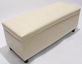 Skladovacia lavica Krien 112 x 45 x 45cm - Krémová