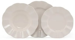 18-dielna jedálenská súprava, biela/porcelán