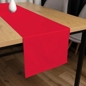 Biante Bavlnený saténový behúň na stôl ST-010 Sýto červený 35x180 cm