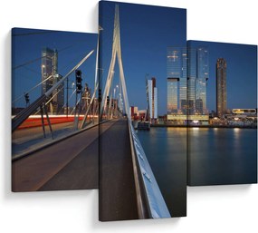 Obraz - Súmrak v Rotterdame, Holandsko (90x60 cm)