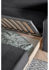 Tmavosivá rozkladacia pohovka 168 cm Lucky Lucy – Miuform