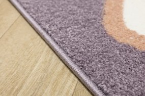 Koberec Lima M180A krémový / fialový