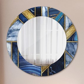 Okrúhle ozdobné zrkadlo Moderný mramor fi 50 cm