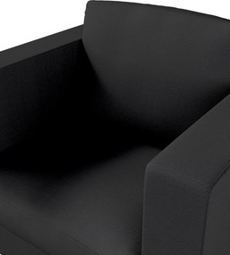 Poťah na kreslo Karlanda, krátky farba produktu čierna látka zapletaná