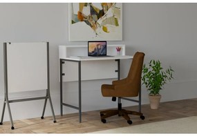 Asir Pracovný stôl USO 90,8x90 cm biela/čierna 835PUQ3803