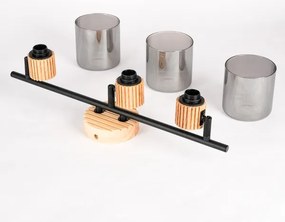 Brilagi - Bodové svietidlo HYGGE 3xE14/15W/230V kaučukovník/dymové