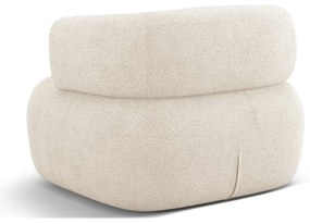 Béžové kreslo z textílie bouclé Jenny – Micadoni Home