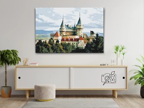 Gario Maľovanie podľa čísel Bojnický zámok Rozmery: 120 x 80 cm, Rámovanie: S vnútorným rámom