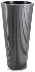 PLASTOVÝ KVETINÁČ MORA 39X81 CM ANTRACITOVÁ