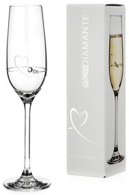 Diamante krištáľový pohár na šampanské se Swarovski kryštály Petit  150 ml 1KS