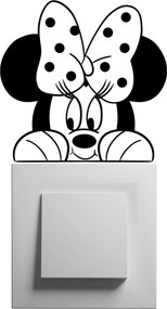 10x10cm Minnie - nálepka nad vypínač