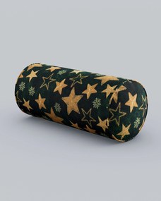 Jednoduchý valcový vankúš farba produktu zelená látka vzorované