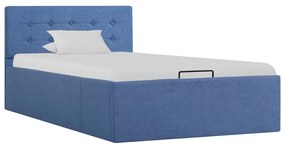 vidaXL Hydraulický posteľný rám+úložný priestor, látka 100x200 cm