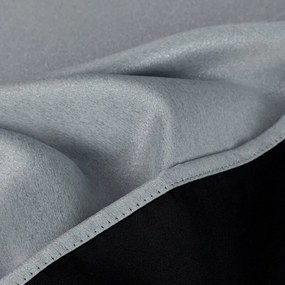Dekorstudio Záves SELINA s lesklou niťou na dekoračných kolieskach - sivý