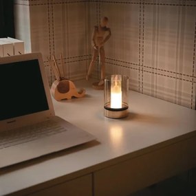 LED Stolná nabíjacia lampa LED/2W/5V 3000K medená