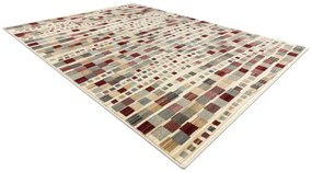 Koberec KILIM 7950/52933 geometrický sivý / béžový