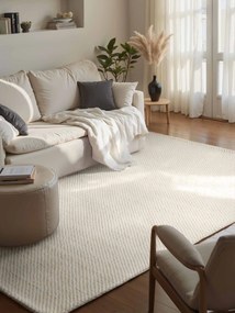 ELLE Decoration, Kusový koberec Lyon Beans 106314 Natural Cream z kolekce Elle, 140x200, biela, obývacia izba