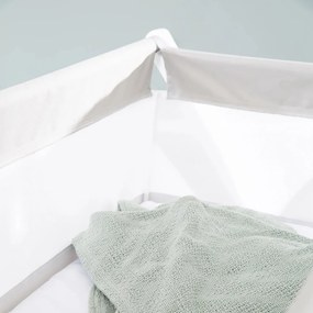 Biela skladacia kolíska na kolieskach 90x45 cm – Roba