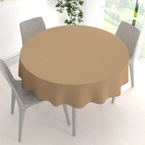 Biante Dekoračný okrúhly obrus Rongo RG-040 Kávový hnedý Ø 100 cm