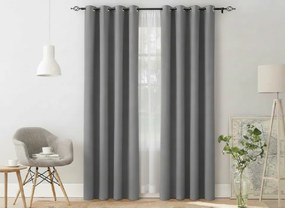 2x Svetlosivý záves OXFORD 140x250 cm