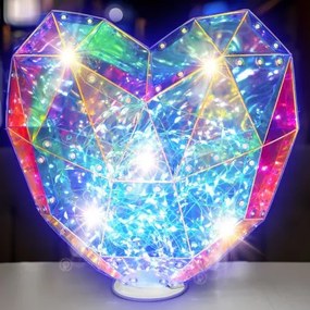 PRISMIC™ 3D Puzzle LED lampa - Stojace srdce (APU-R-PM-1627)