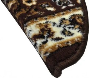 Sintelon Nášľapy na schody Practica hnedý polkruh, samolepiaci - 24x65 polkruh (rozmer vrátane ohybu)