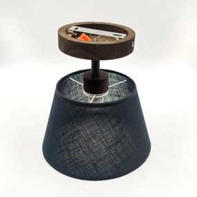 Brilagi - LED  Prisadený luster ANTHONY 1xE14/60W/230V dub orech/čierna