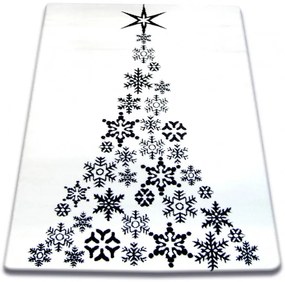 Koberec XMAS - F792 krém/čierny