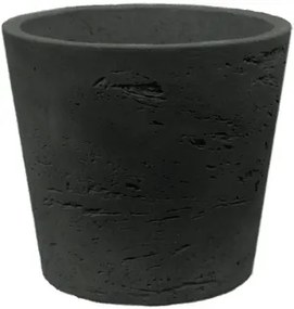 Rough mini Bucket S black washed Mini 14x12 cm
